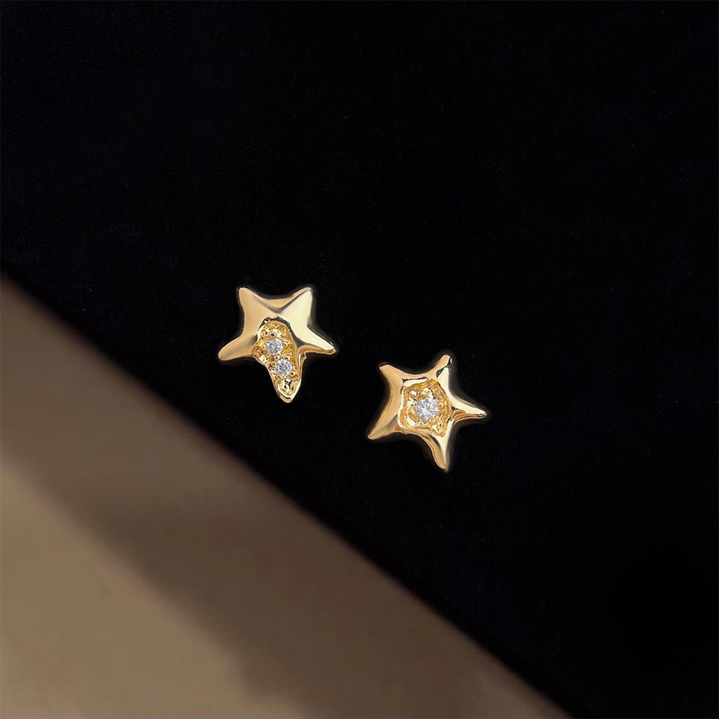 Golden Starburst Studs