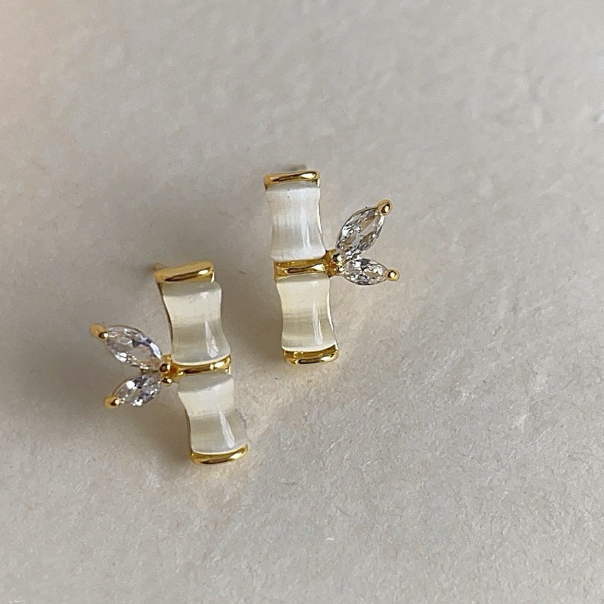 Bamboo Leaf Studs