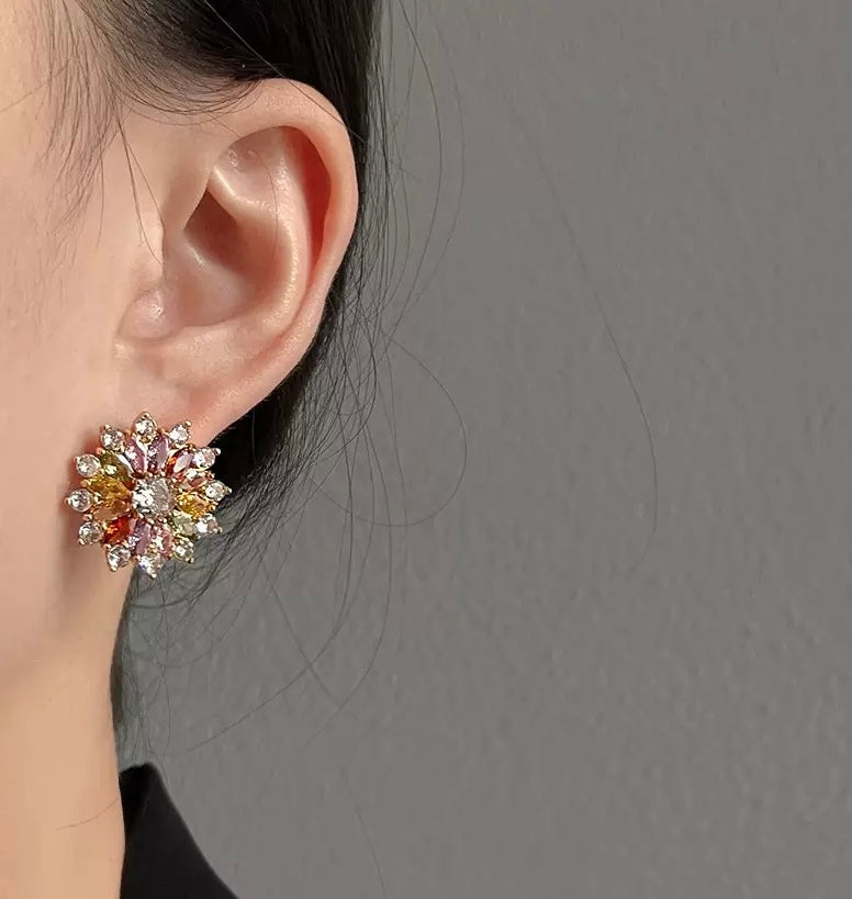Aurora Bloom Statement Earrings