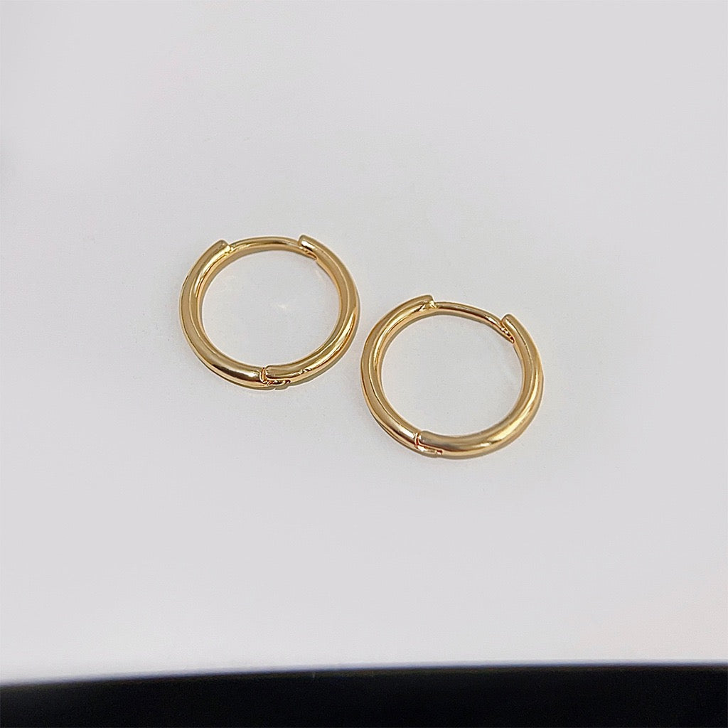 Gold Minimalist Hoops
