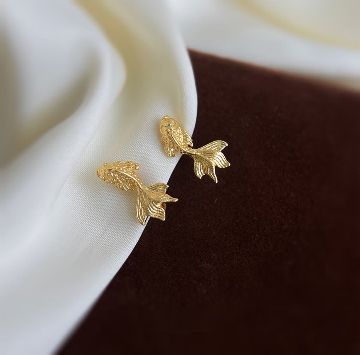Mini Goldfish Stud Earrings