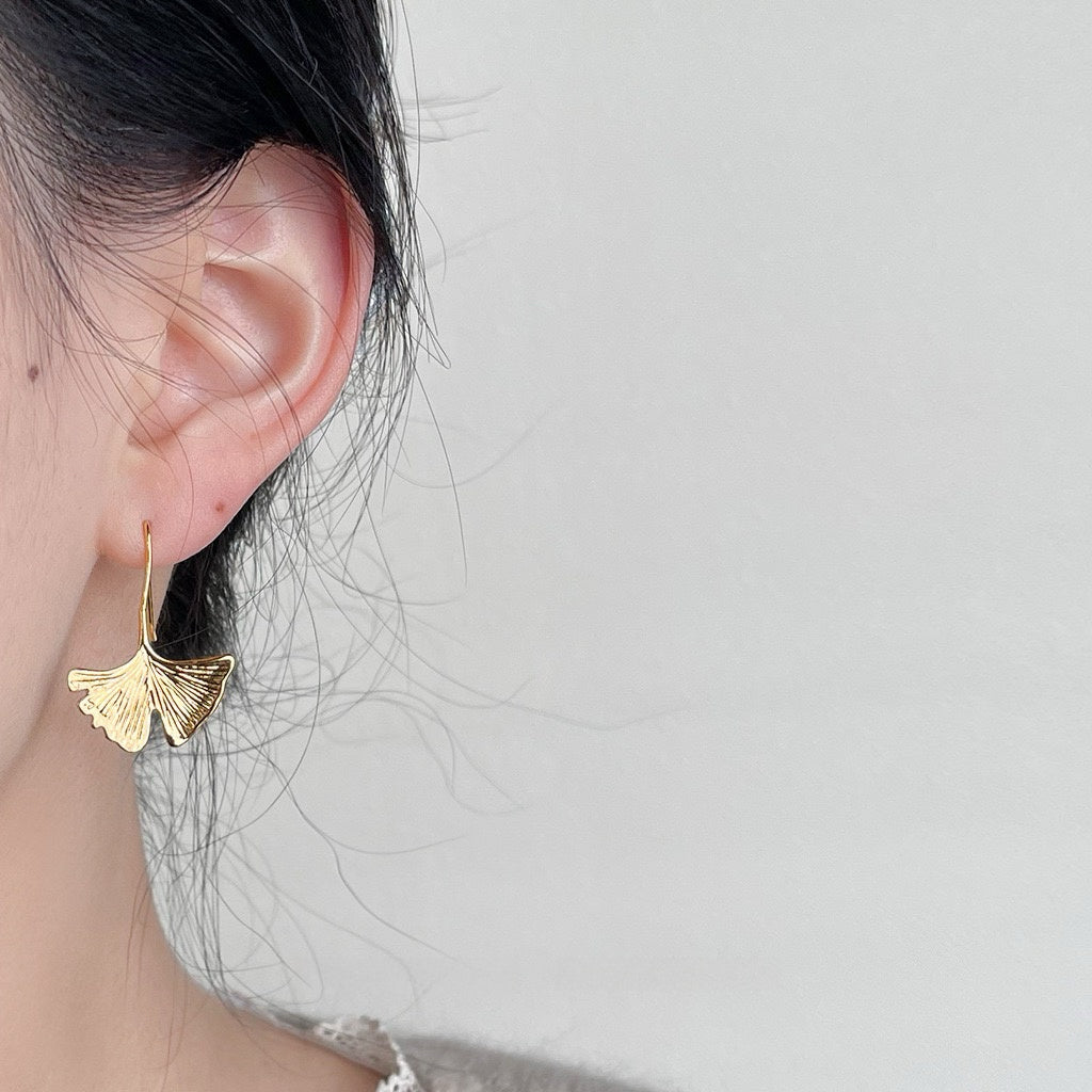Ginkgo Leaf Earrings