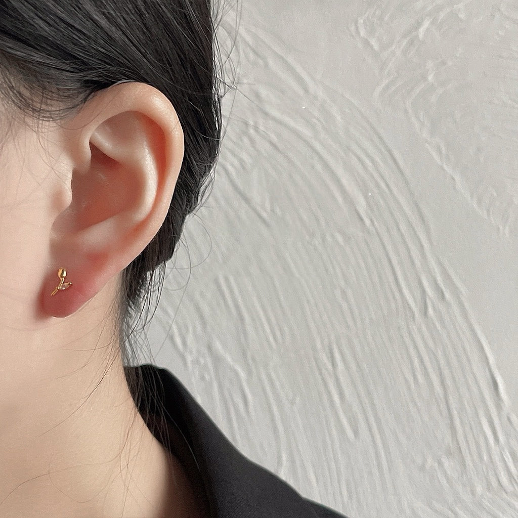 Mini Tulip Stud Earrings