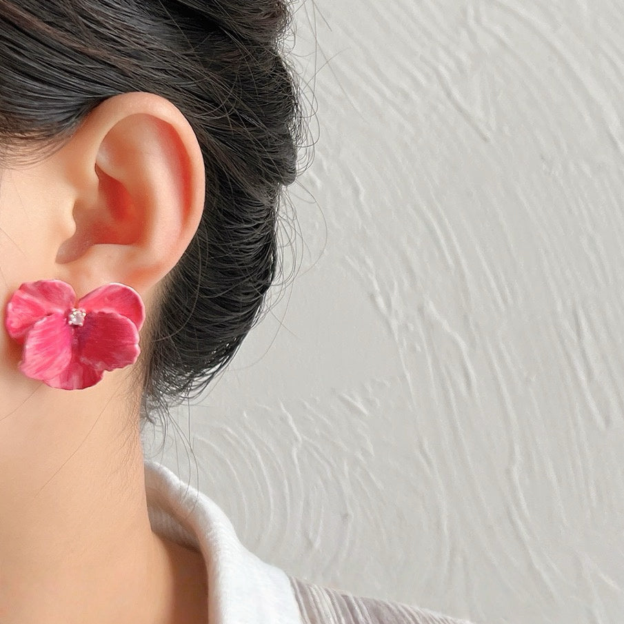 Petal Bloom Enamel Studs