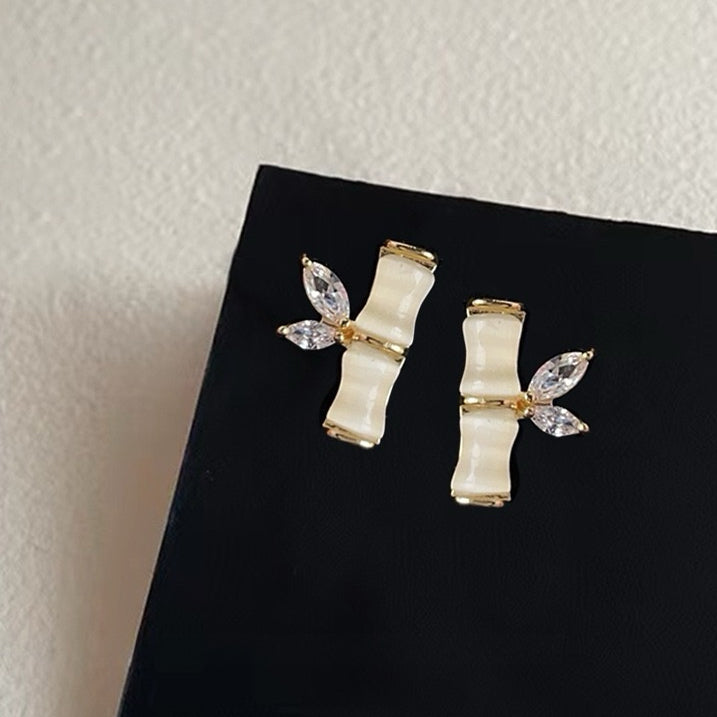 Bamboo Leaf Studs