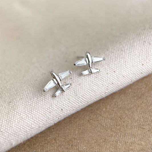 Mini Airplane Stud Earrings