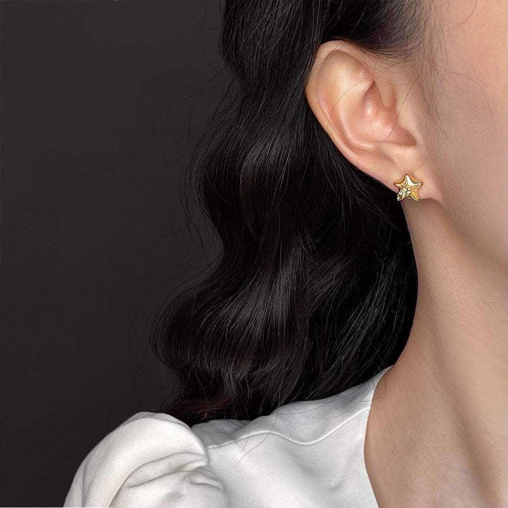 Golden Starburst Studs