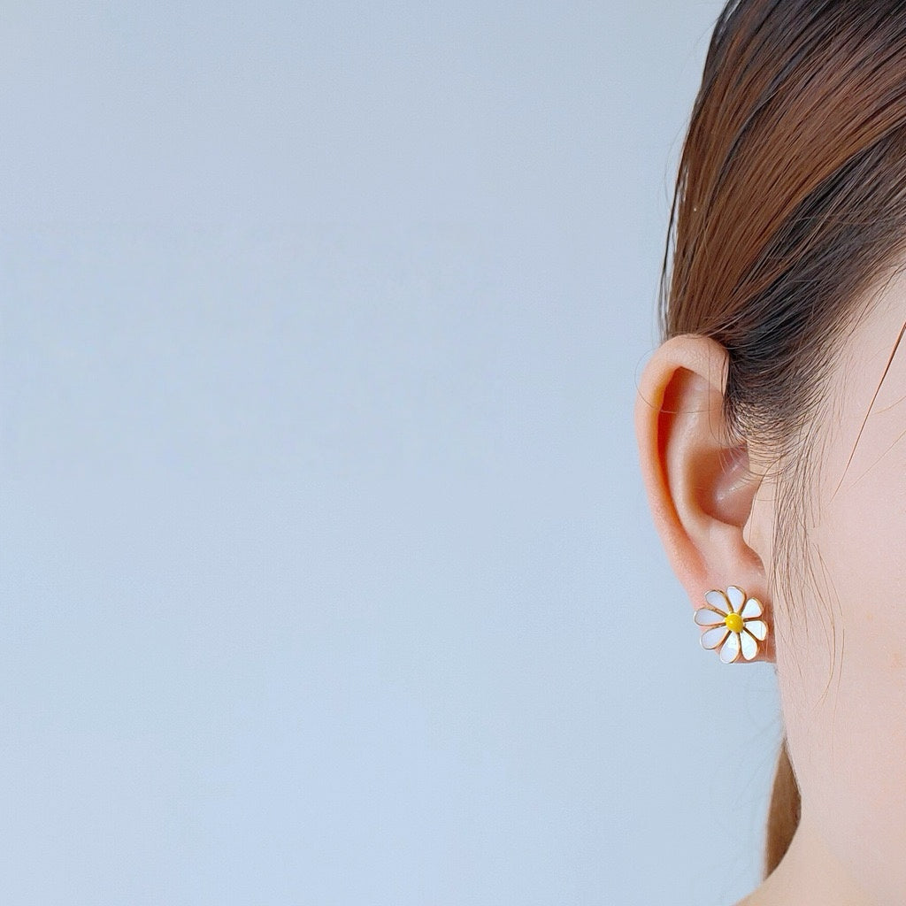 Daisy Enamel Studs