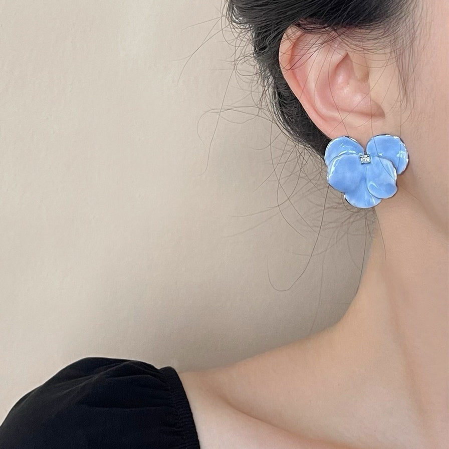 Petal Bloom Enamel Studs