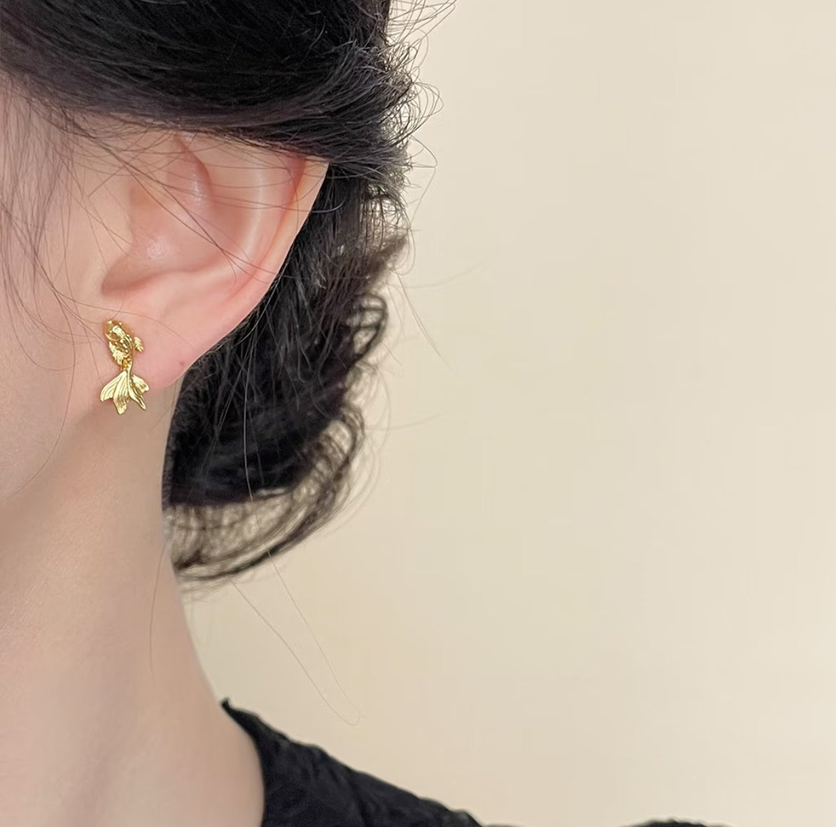 Mini Goldfish Stud Earrings