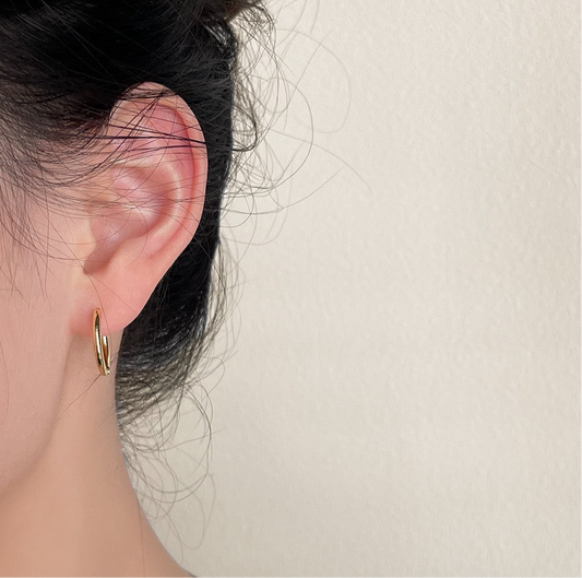 Gold Minimalist Hoops
