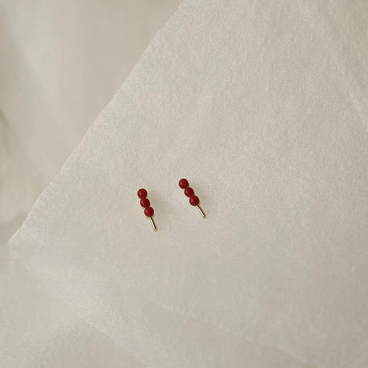 Mini Tanghulu Stud Earrings