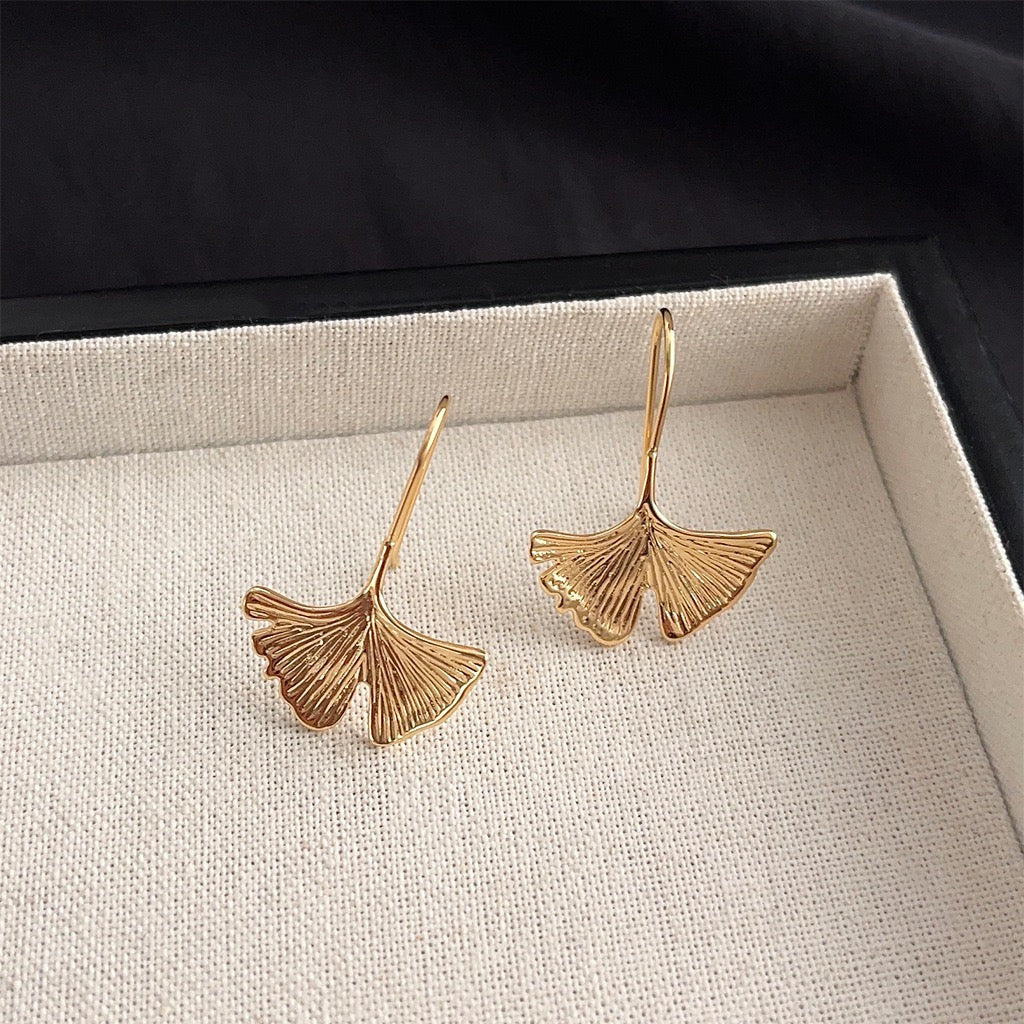 Ginkgo Leaf Earrings
