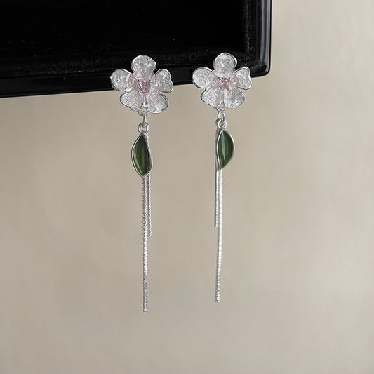 Glass Blossom Drop Earrings| 
Spring Whisper Series