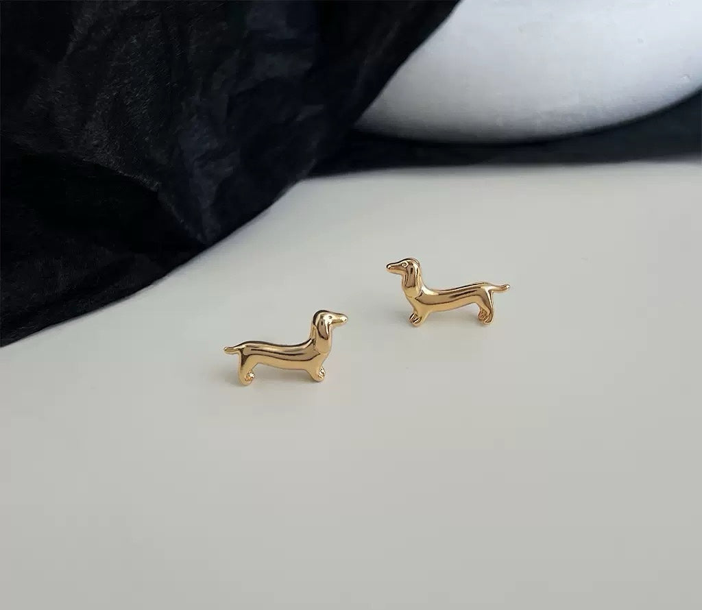Dachshund Earrings | 925 Silver Posts