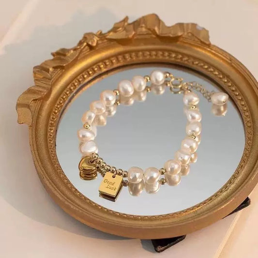 “Good Luck” Freshwater Pearl Bracelet | Pearl Glow