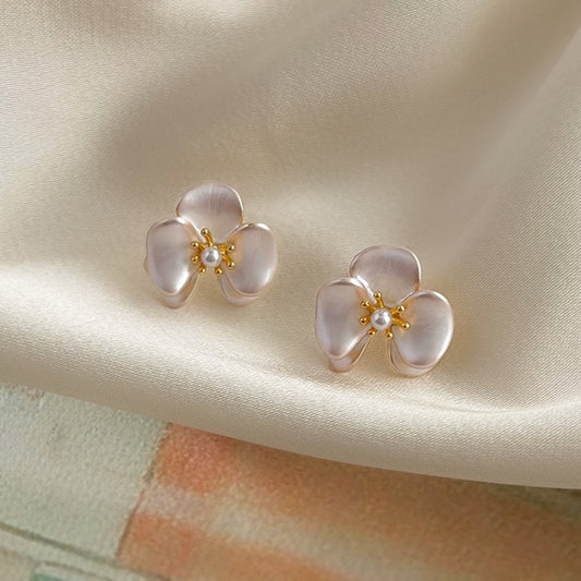 Orchid Glow Stud Earrings