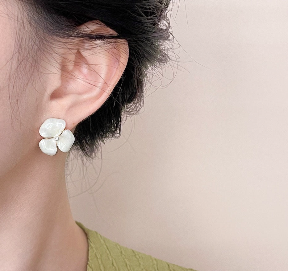 Enamel Blossom Studs