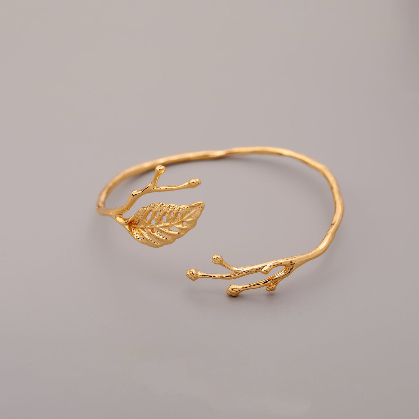 Golden Leaf Branch Cuff