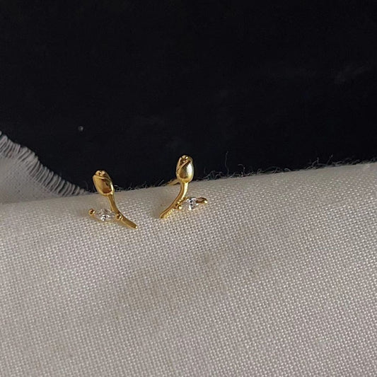Mini Tulip Stud Earrings