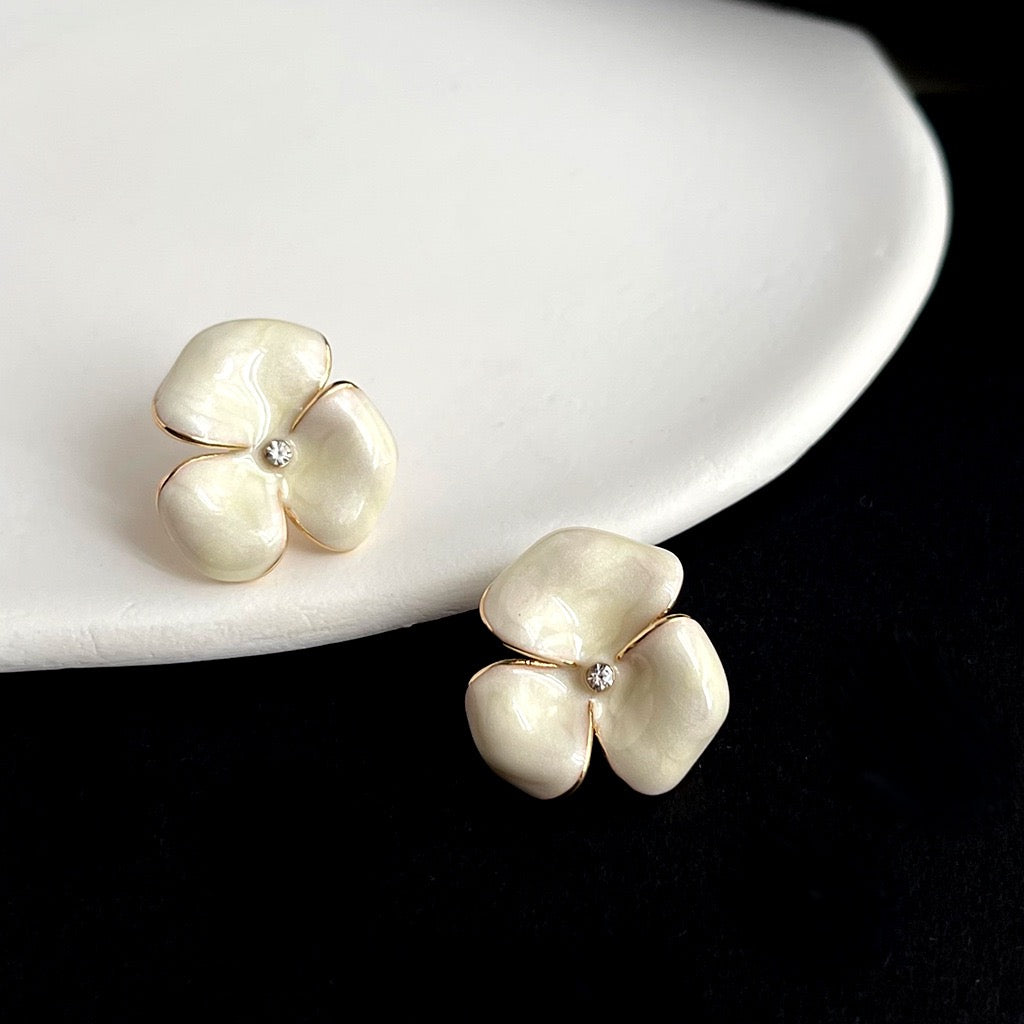 Enamel Blossom Studs
