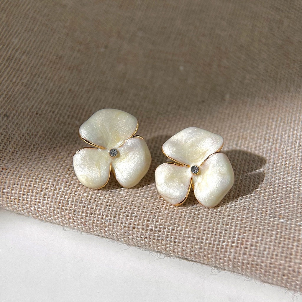 Enamel Blossom Studs