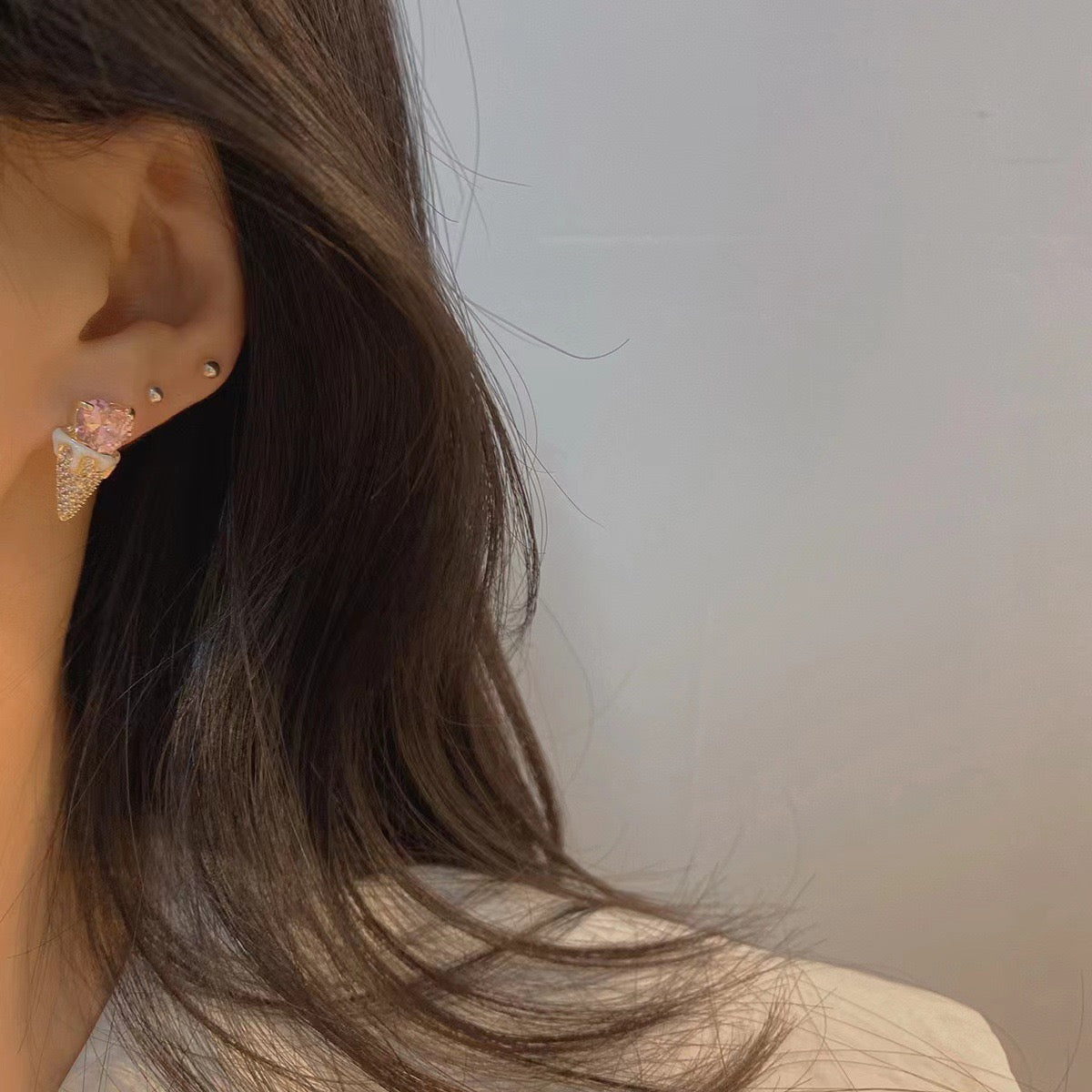 Sweetheart Ice Cream Cone Earrings