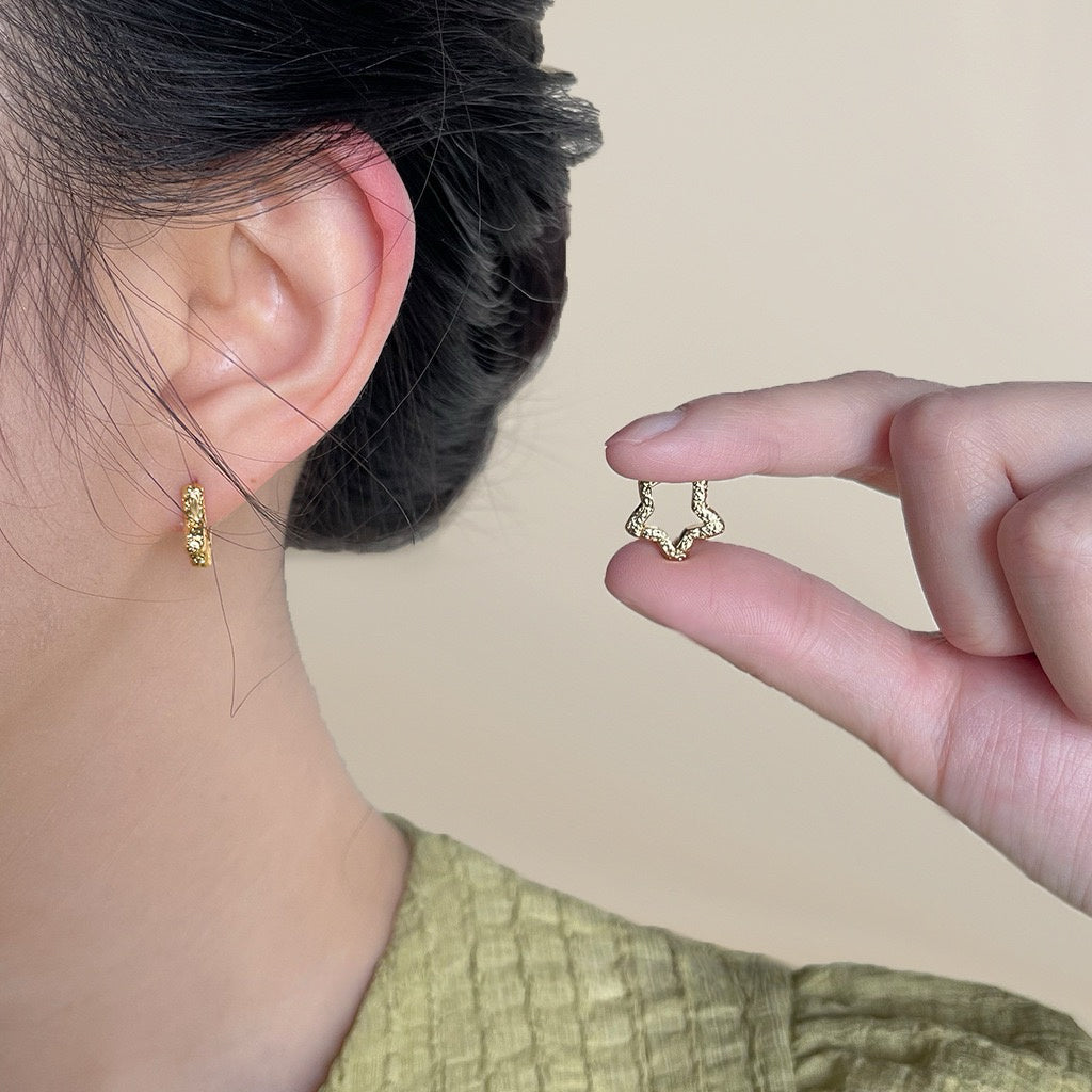Twinkle Star Mini Hoops