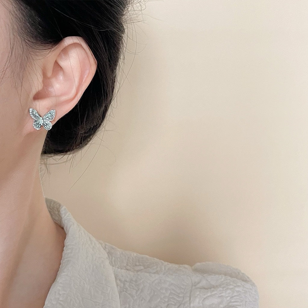 Mint Mambo Butterfly Studs