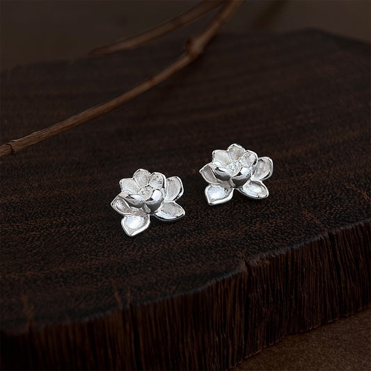 Lucky Lotus Stud Earrings