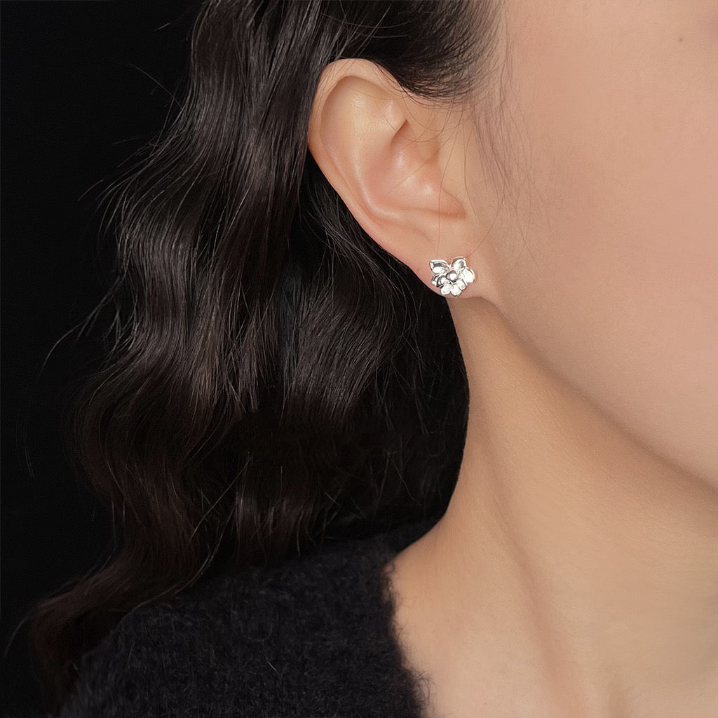 Lucky Lotus Stud Earrings